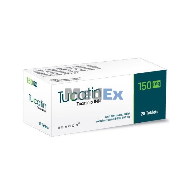Tucatin (150 mg) pack, manufacturer as listed: Beacon Pharmaceuticals